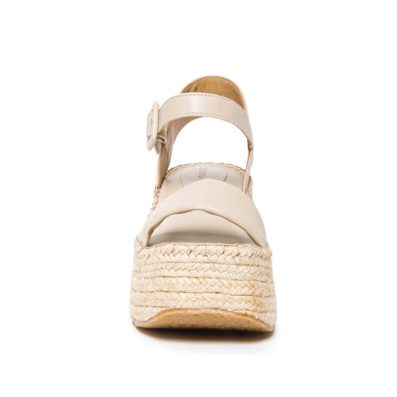 Bernardo Mallorca Espadrille Sandali con Plateau Donna Beige | TDO7051ZF