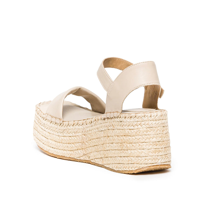 Bernardo Mallorca Espadrille Sandali con Plateau Donna Beige | TDO7051ZF