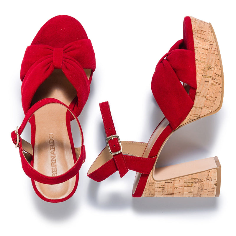 Bernardo Veronika Sandali con Plateau Donna Rosse | HGR9475NW
